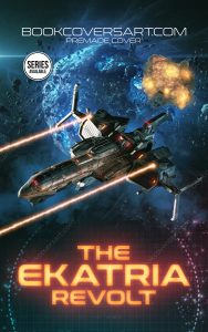 Military Sci-Fi and Space Opera Book Cover featuring a spaceship firing lasers in a space battle scene with an exploding planet.