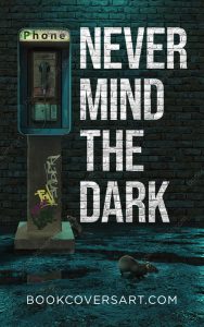 Thriller book cover featuring a graffiti-covered payphone against a dark brick wall with two rats in the foreground