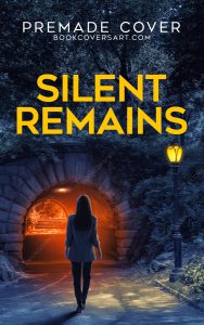 Premade suspense ebook cover featuring a woman walking towards a mysterious tunnel. ideal for indie authors on KDP.