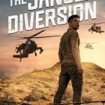 Military thriller cover design showing a man in a desert with helicopters and barbed wire.