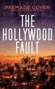 Los Angeles thriller cover displaying a city skyline at sunset with tall palm trees and bold title text
