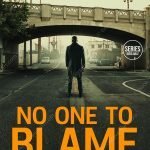 Urban thriller cover for sale showing a lone man beneath a bridge on an empty city street.