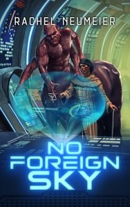 Space opera cover design featuring alien crew on a starship bridge with holographic controls
