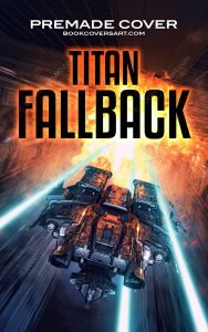 Military Sci-Fi Spaceship Cover showing a detailed futuristic spacecraft surrounded by orange light and cyan engine trails.