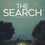 Night Mystery Book Cover for sale showing a woman searching dense vegetation with a flashlight