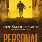 Urban Crime Thriller Cover for sale showing a man running up urban stairs with a handgun